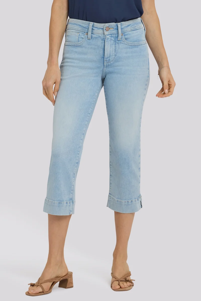 Marilyn Straight Crop Jeans In Re-New Denim | Keys View