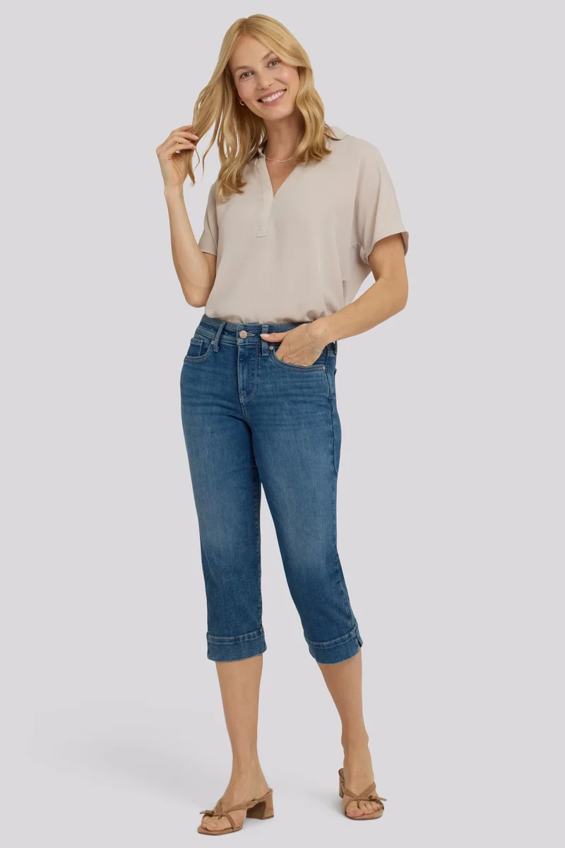 Marilyn Straight Crop Jeans In Re-New Denim | Breezy Palms