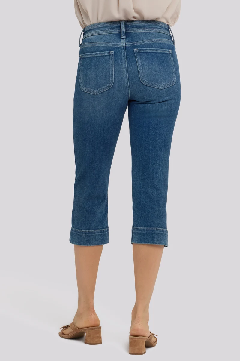 Marilyn Straight Crop Jeans In Re-New Denim | Breezy Palms