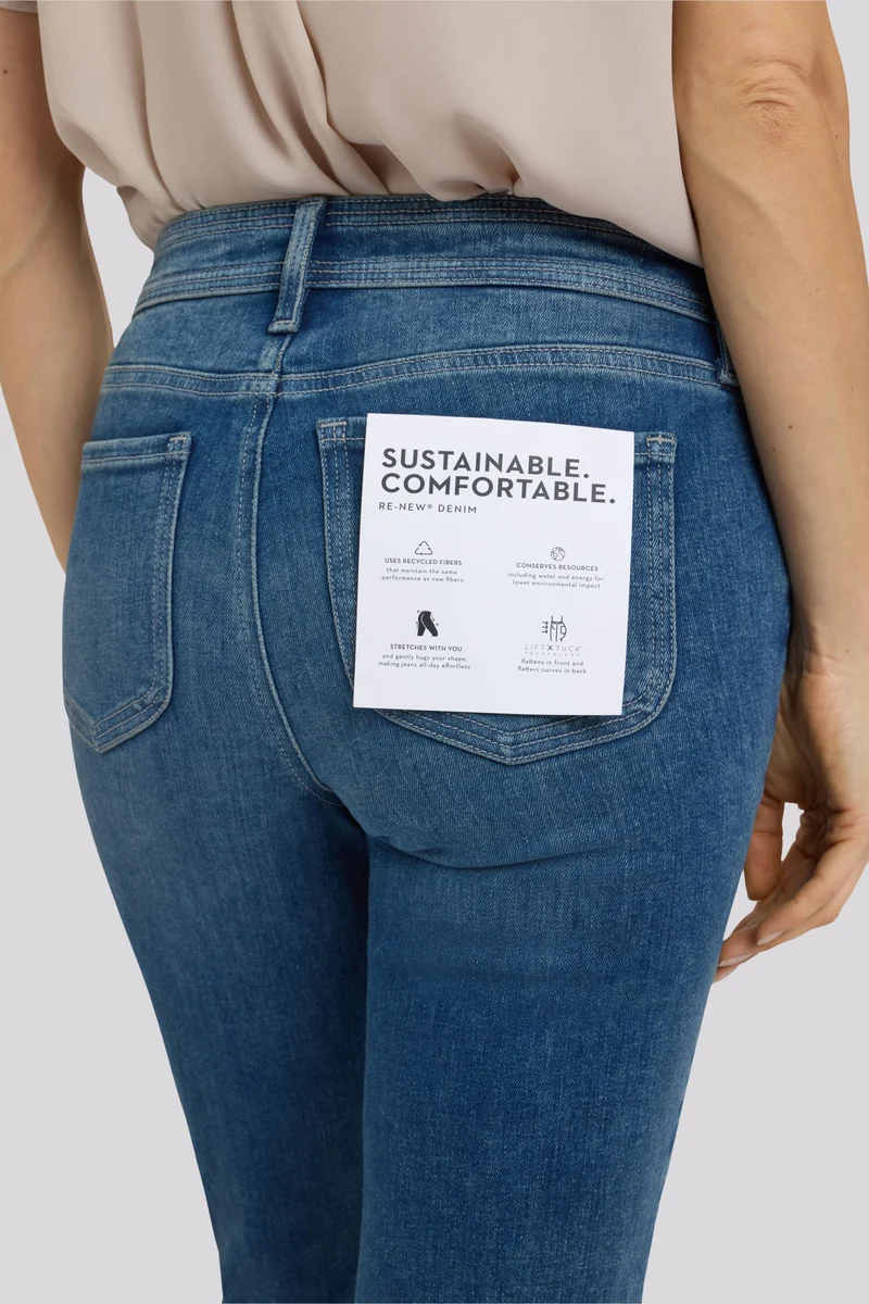 Marilyn Straight Crop Jeans In Re-New Denim | Breezy Palms
