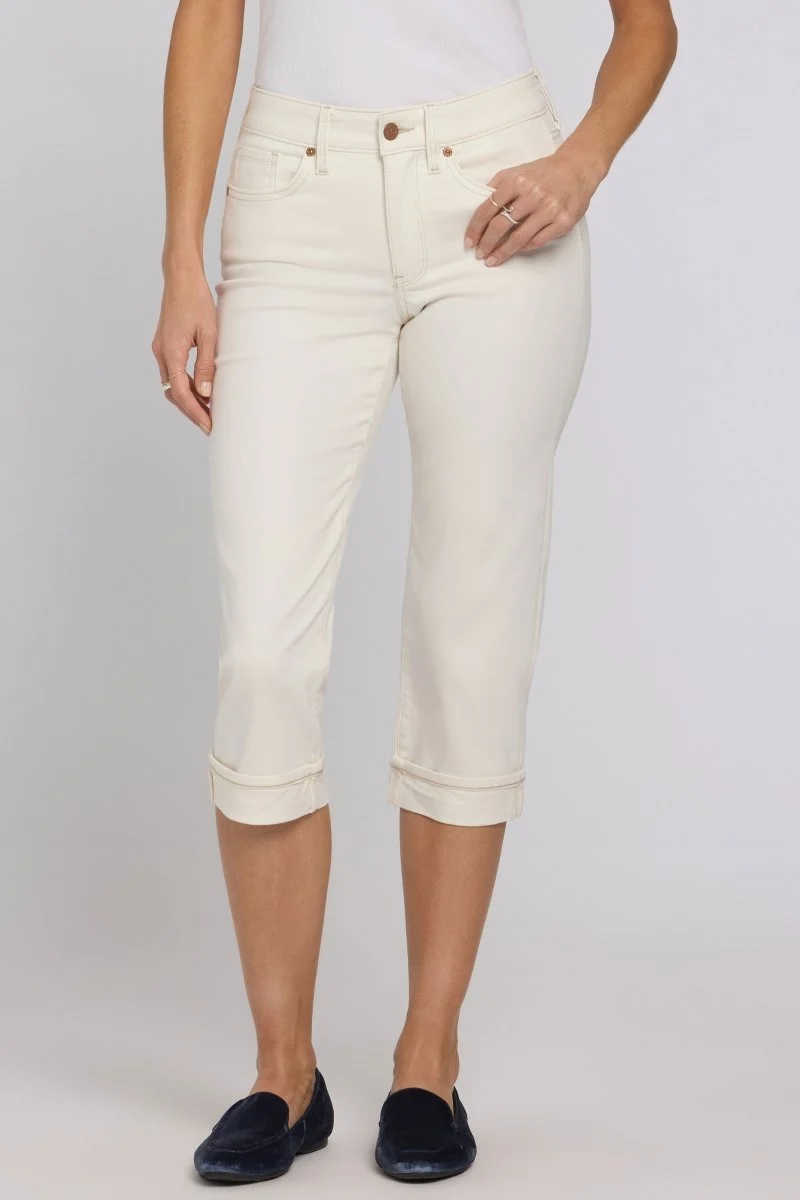 Marilyn Straight Crop Jeans | Vintage White