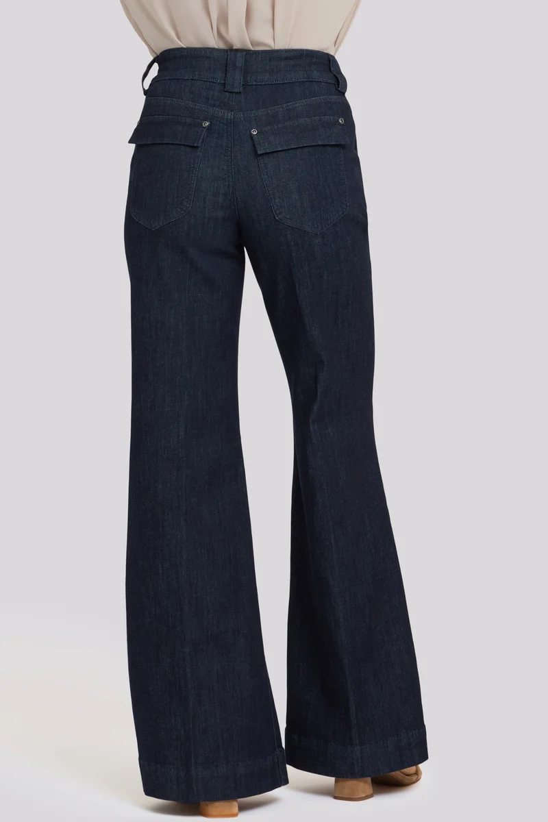 Mia Palazzo Jeans mit High Rise | Rinse