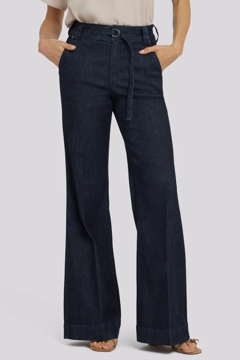Mia Palazzo Jeans mit High Rise | Rinse