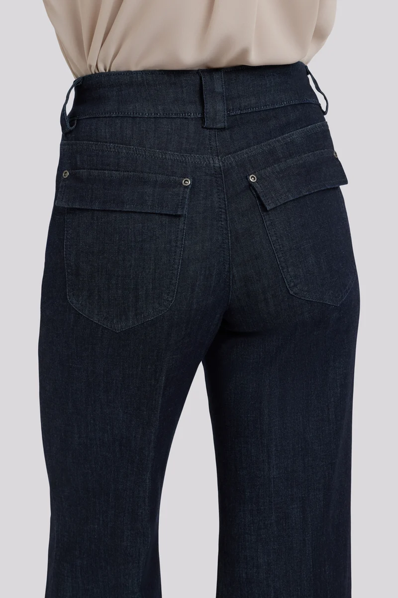 Mia Palazzo Jeans mit High Rise | Rinse