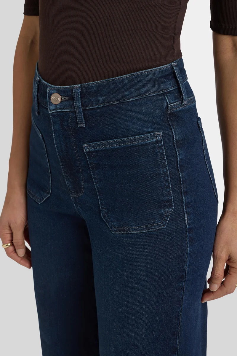 Teresa Wide Leg Ankle | Blacken Blue