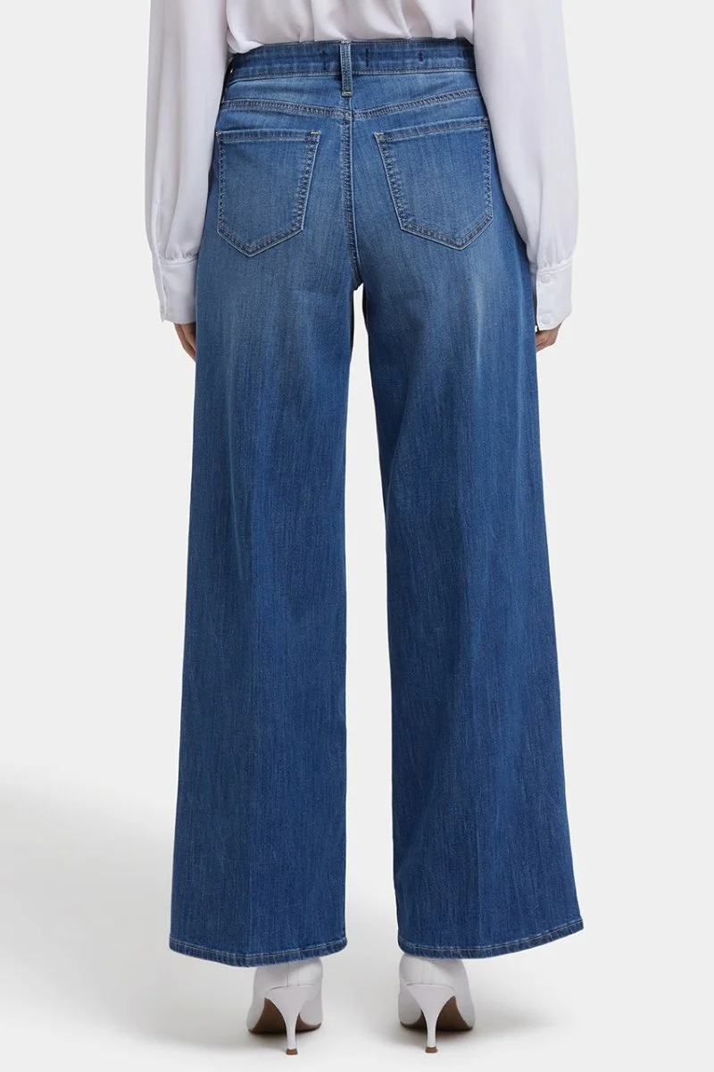 Teresa Wide Leg Ankle Jeans | Romantic Indigo