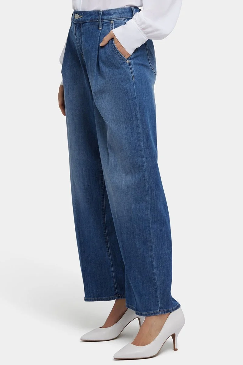 Teresa Wide Leg Ankle Jeans | Romantic Indigo