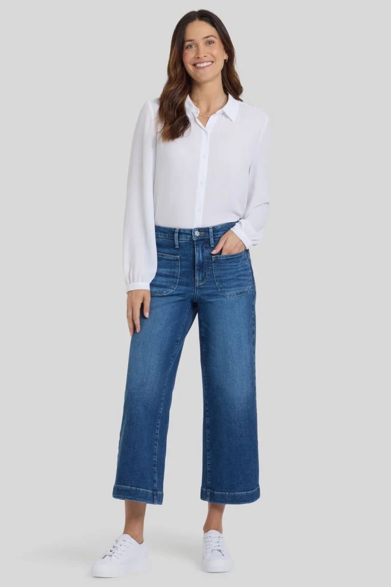 Teresa Wide Leg Ankle | Opera Blue