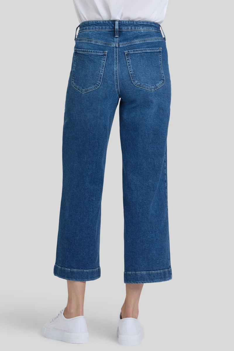 Teresa Wide Leg Ankle | Opera Blue