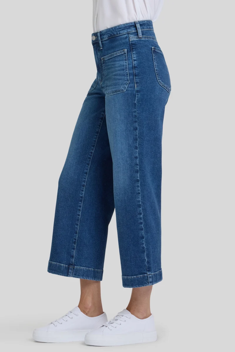 Teresa Wide Leg Ankle | Opera Blue