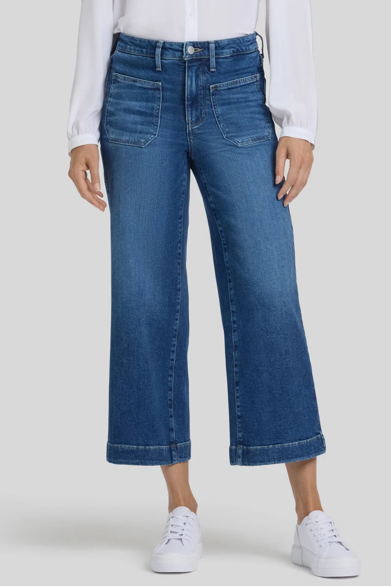 Teresa Wide Leg Ankle | Opera Blue