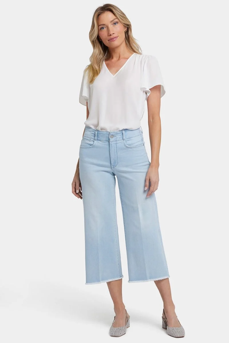 Brigitte Wide Leg Capri Jeans | Clear Water