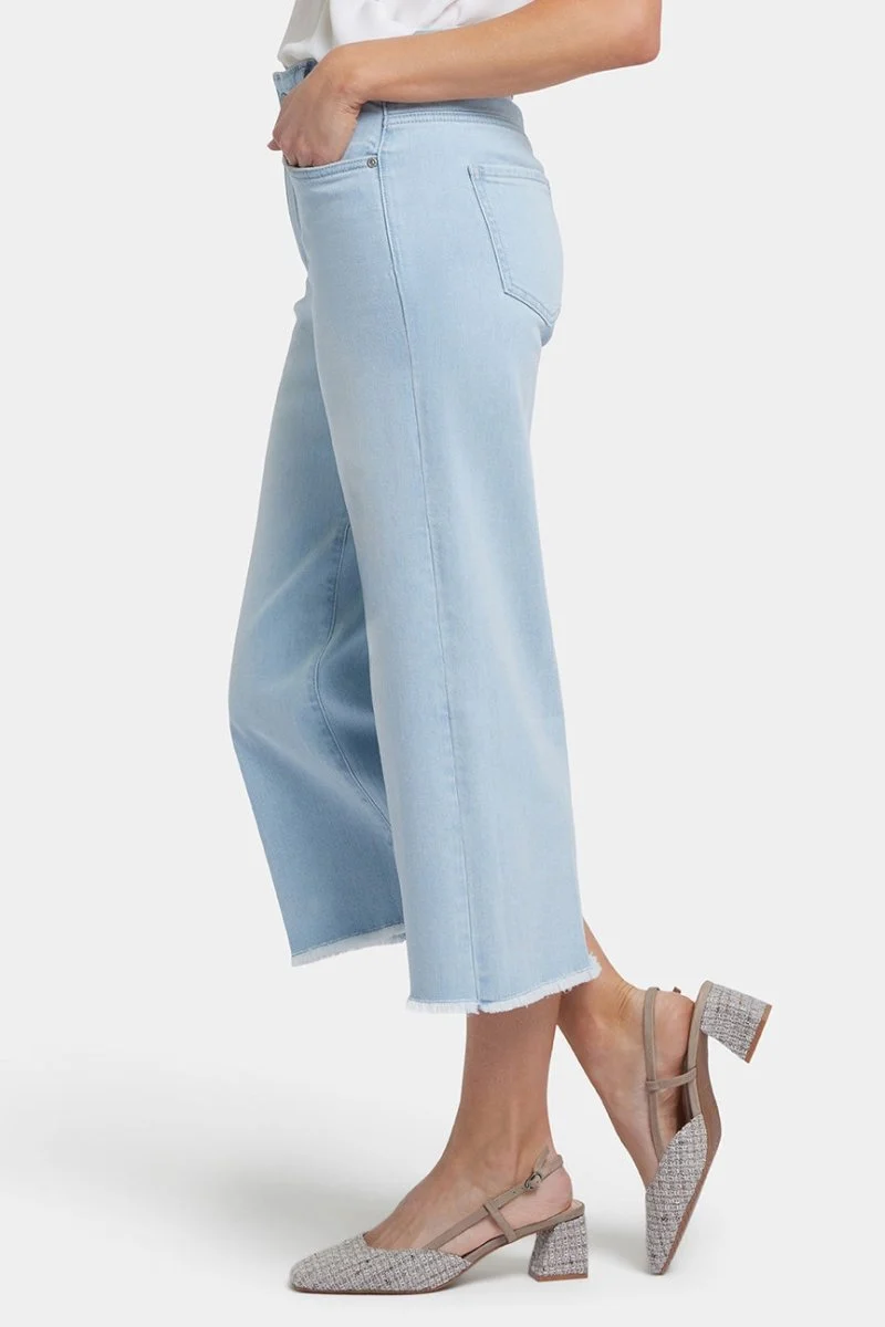 Brigitte Wide Leg Capri Jeans | Clear Water