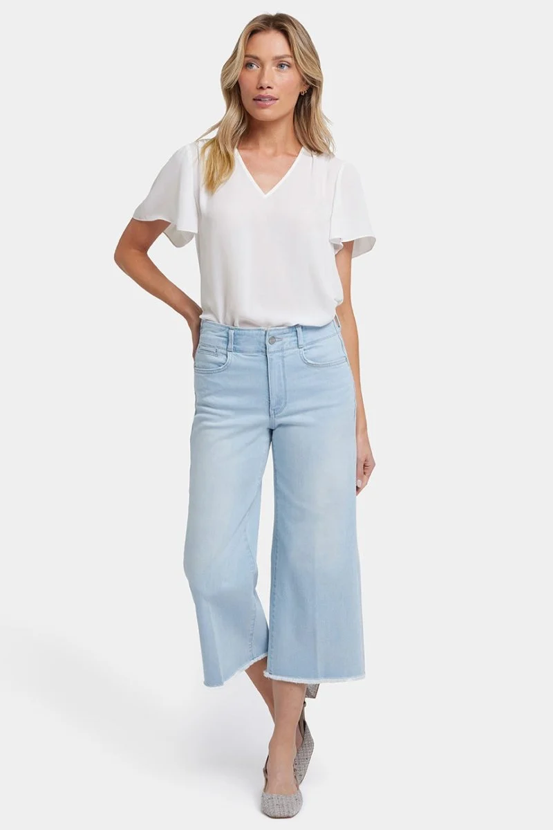 Brigitte Wide Leg Capri Jeans | Clear Water