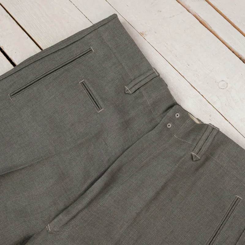 Pier Trousers Double Face Linen Serge Sage