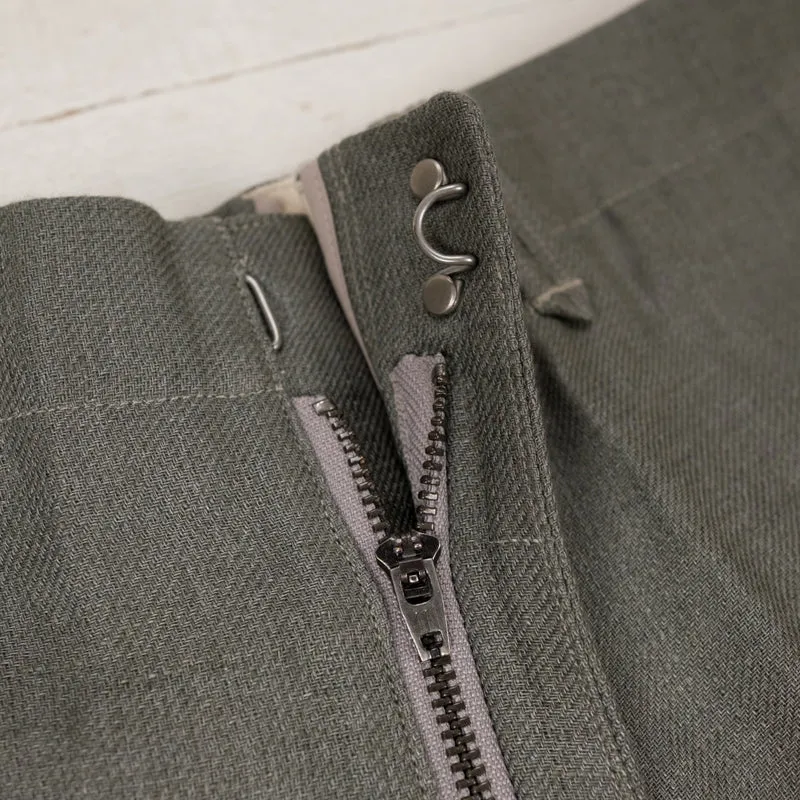 Pier Trousers Double Face Linen Serge Sage