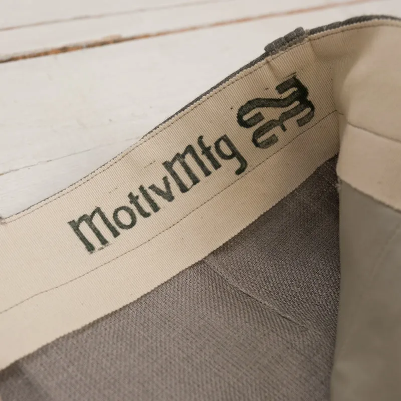 Pier Trousers Double Face Linen Serge Sage