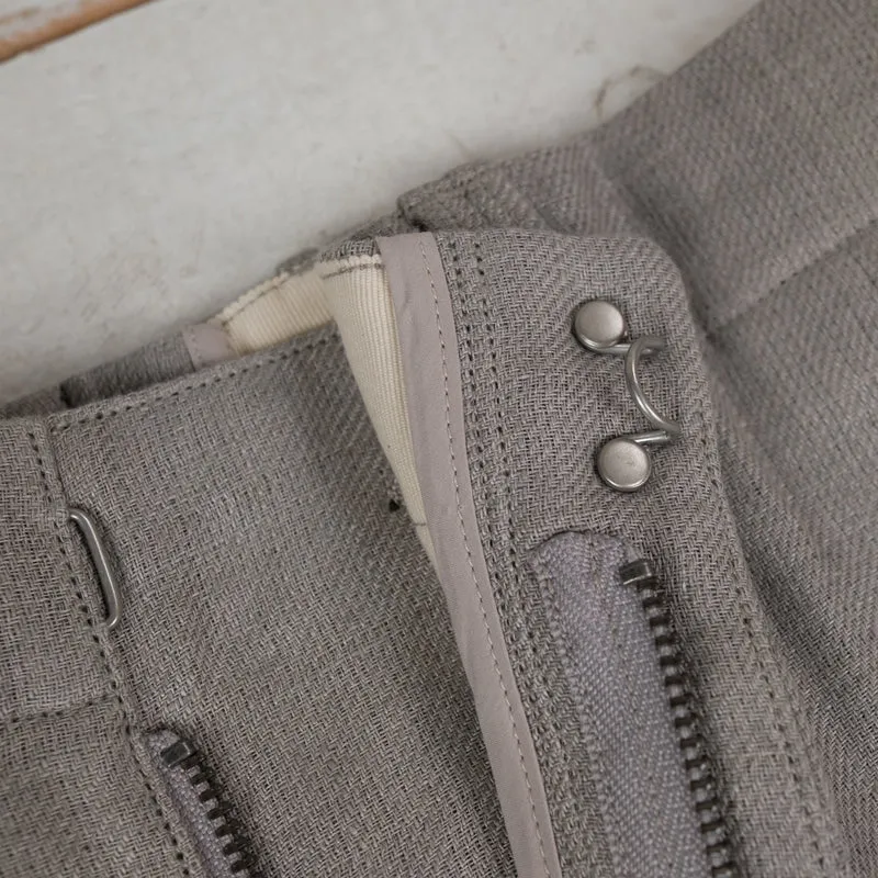 Pier Trousers Double Face Linen Serge Natural