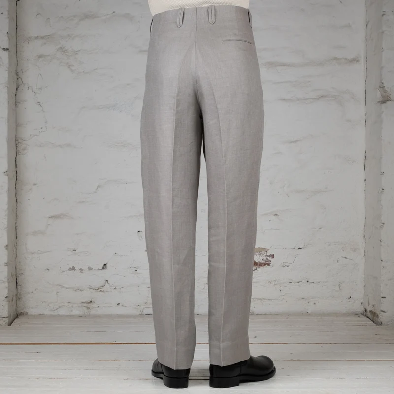 Pier Trousers Double Face Linen Serge Natural