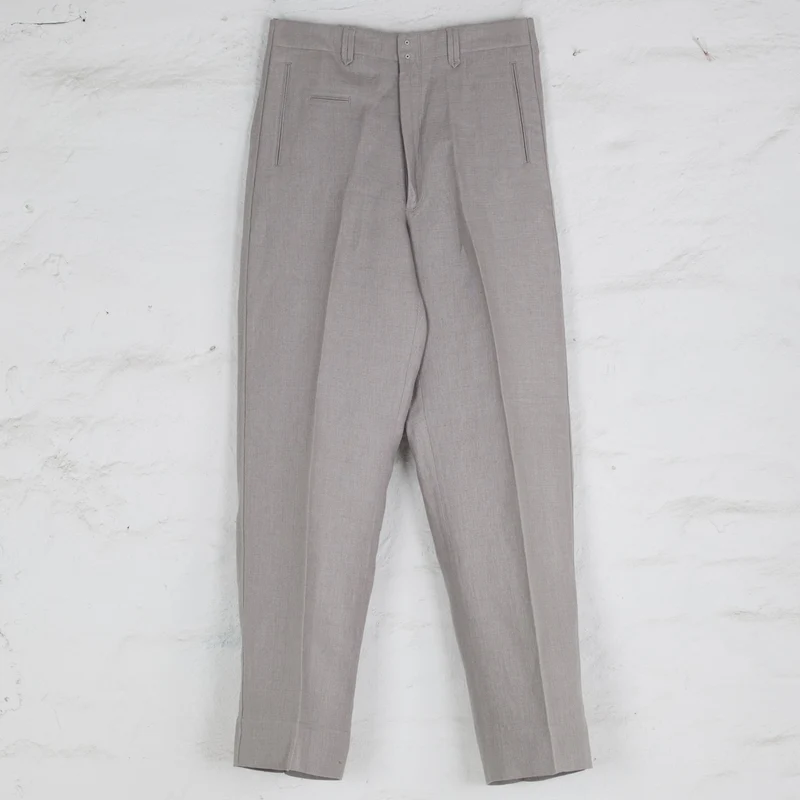 Pier Trousers Double Face Linen Serge Natural