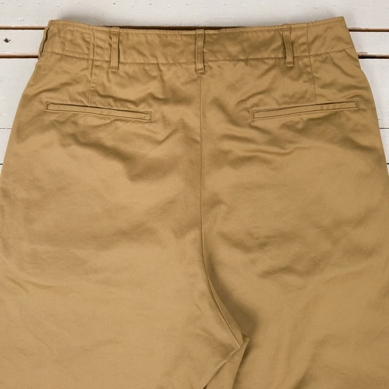 Vintage Fit Army Trousers Khaki