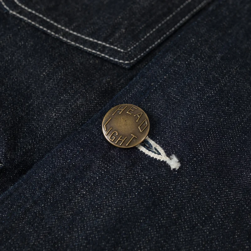 Headlight 9.5 oz. Special Weave Denim Double Breasted Coat