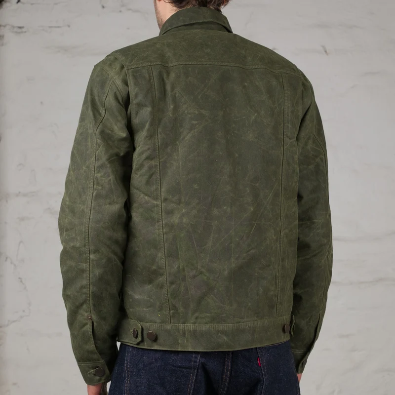 Riders Jacket Waxed Olive