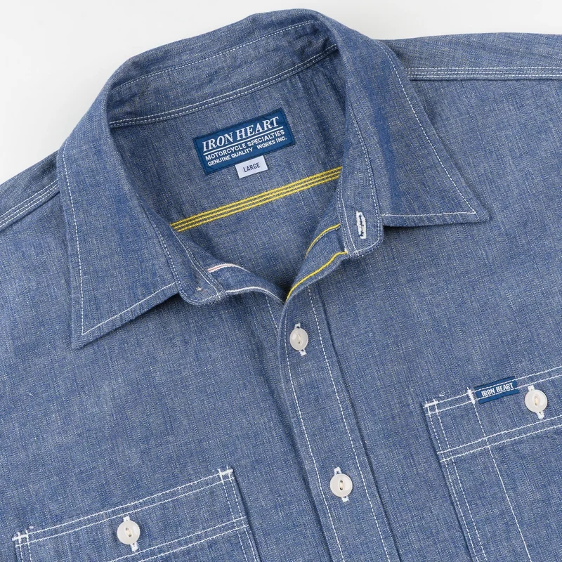 IHSH-21-BLU 10 oz. Chambray Work Shirt