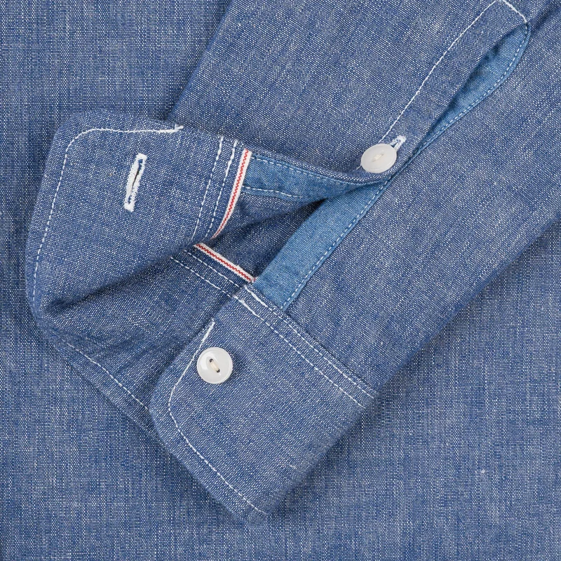 IHSH-21-BLU 10 oz. Chambray Work Shirt