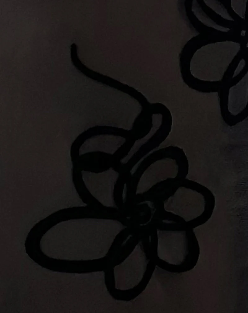 Tineko Langarm-Oberteil in „Doodle Flock Black“