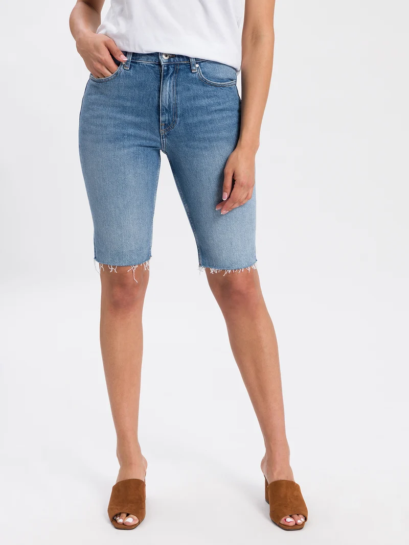 Marisa Damen Jeans Shorts hellblau