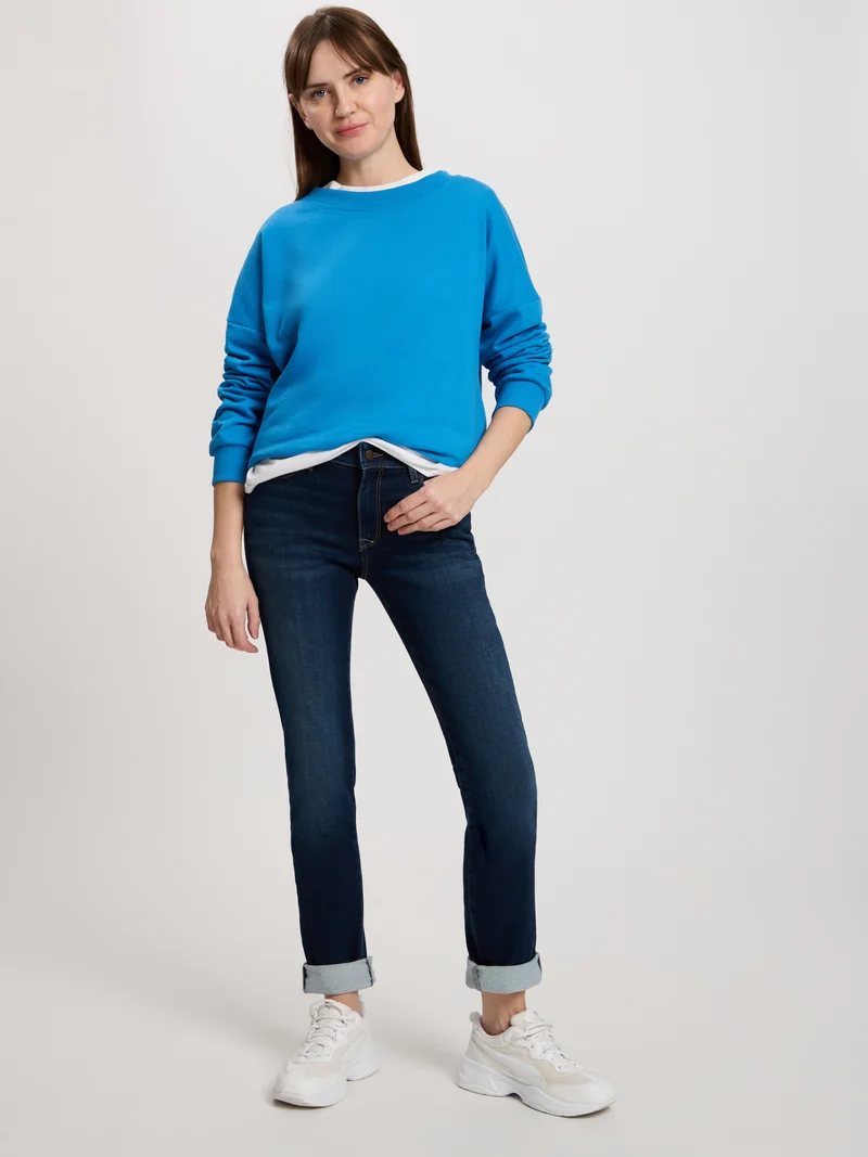ANYA | SLIM FIT SWEAT DENIM