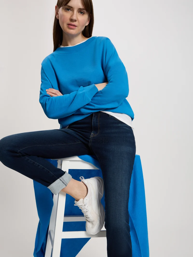ANYA | SLIM FIT SWEAT DENIM