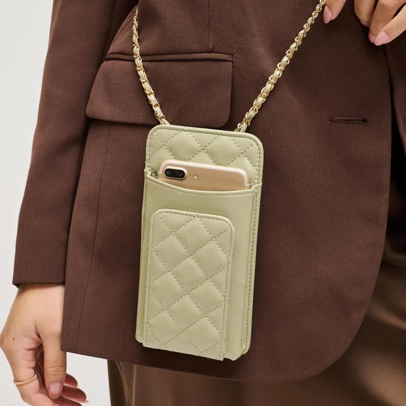 Brianna 2.0 Cell Phone Crossbody: Ivory