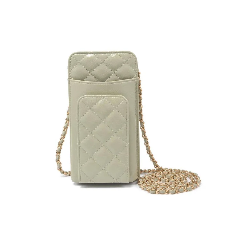 Brianna 2.0 Cell Phone Crossbody: Ivory