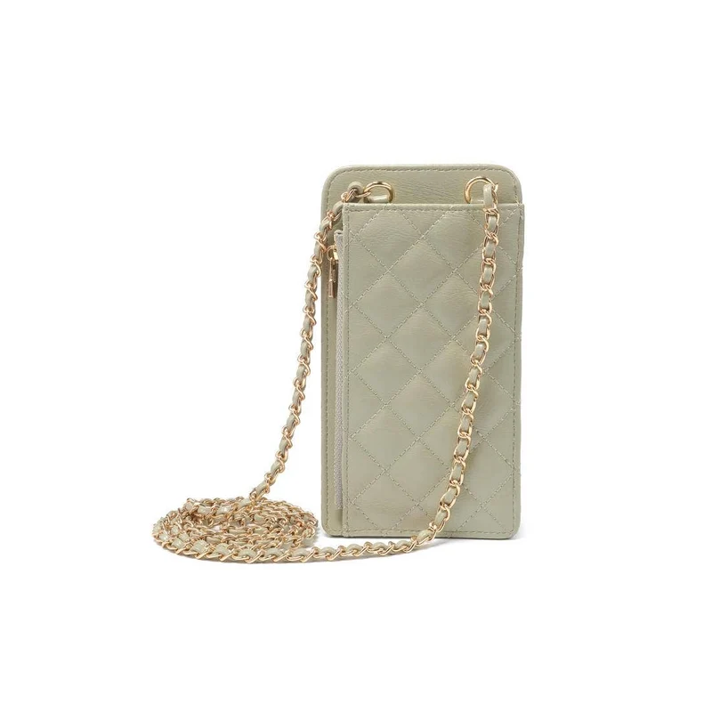 Brianna 2.0 Cell Phone Crossbody: Ivory