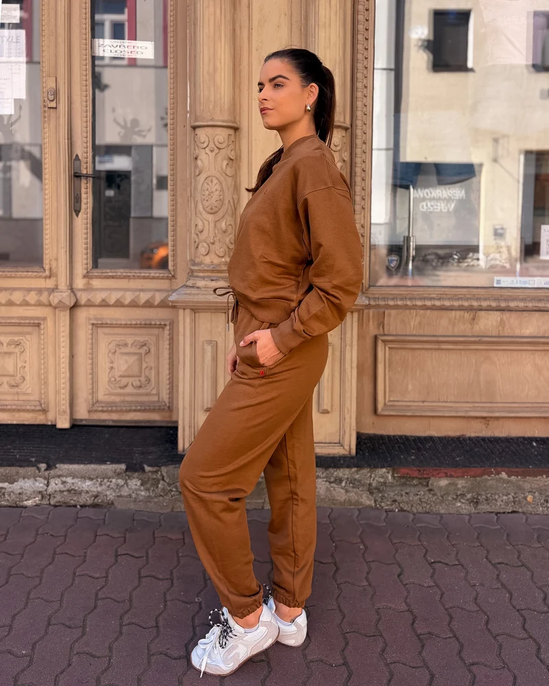 DÁMSKÉ TEPLÁKOVÉ KALHOTY REPLAY JOGGER S ŽEBROVANÝMI MANŽETAMI