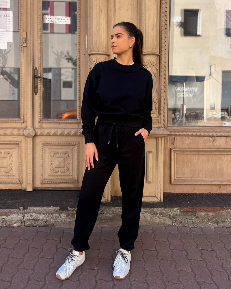 DÁMSKÉ TEPLÁKOVÉ KALHOTY REPLAY JOGGER S ŽEBROVANÝMI MANŽETAMI