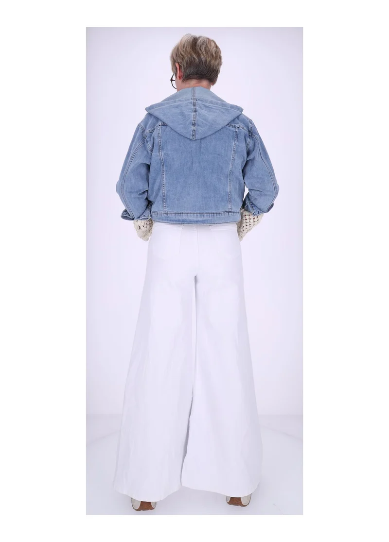 Splash of Color Damen Jeans weites Bein