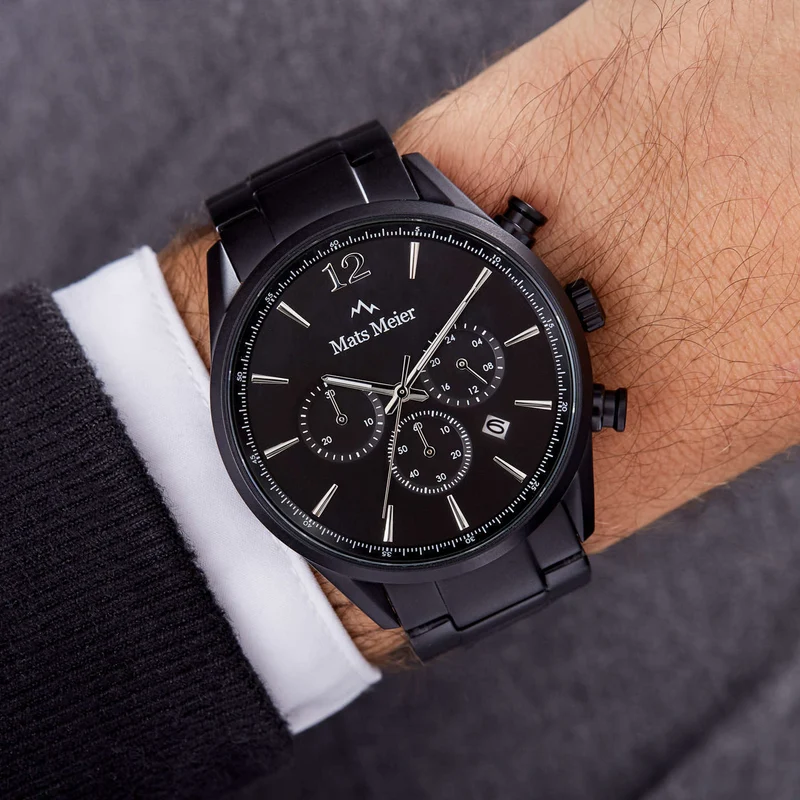Mats Meier Grand Cornier herren Uhr Schwarz MM00109