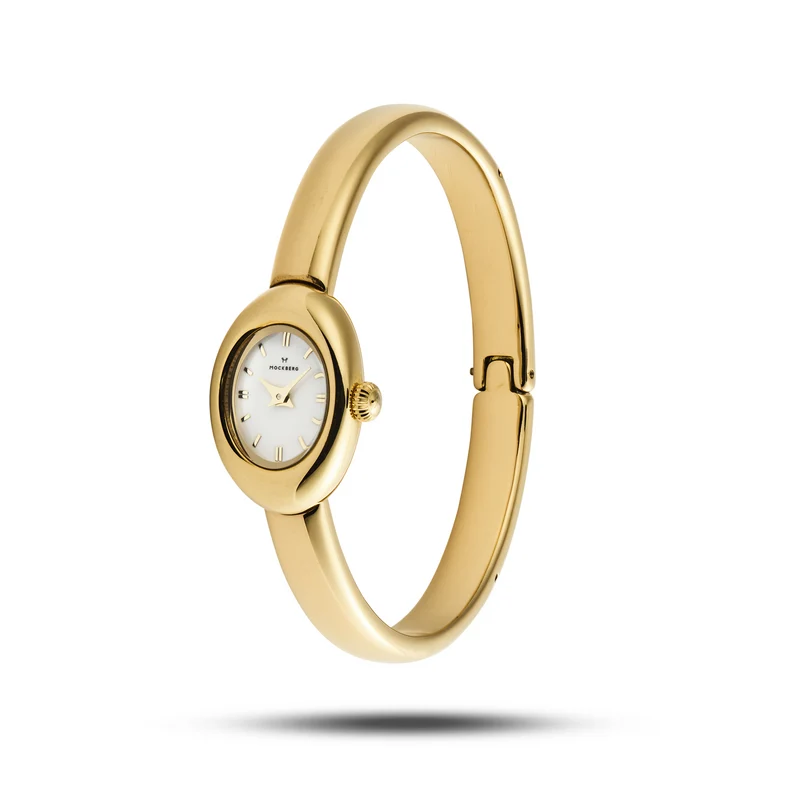 Mockberg Belle Oval Petite Gold Large Bangle Women's Watch MB1771