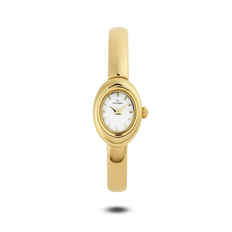Mockberg Belle Oval Petite Gold Large Bangle Women's Watch MB1771