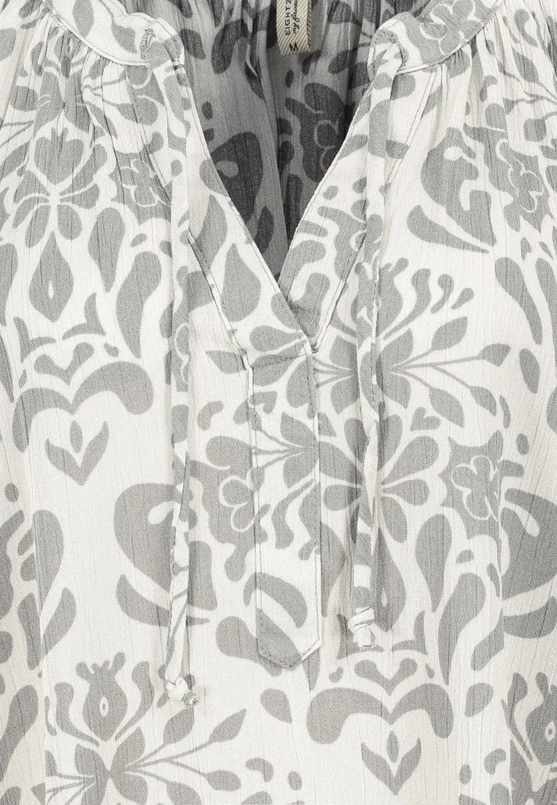 Authentic Style Bluse Kurzarm Viskose