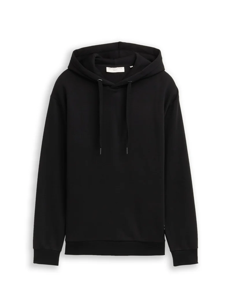 solid hoodie, Black