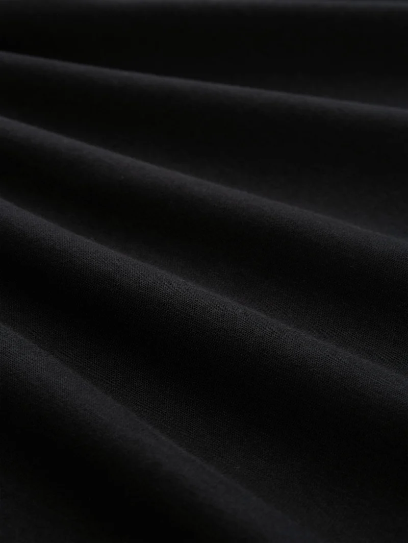 solid hoodie, Black
