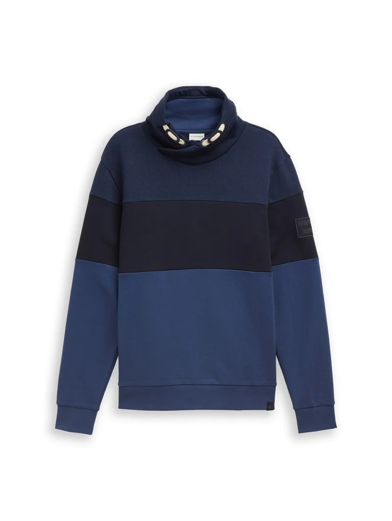 cutline snood, ocean blue