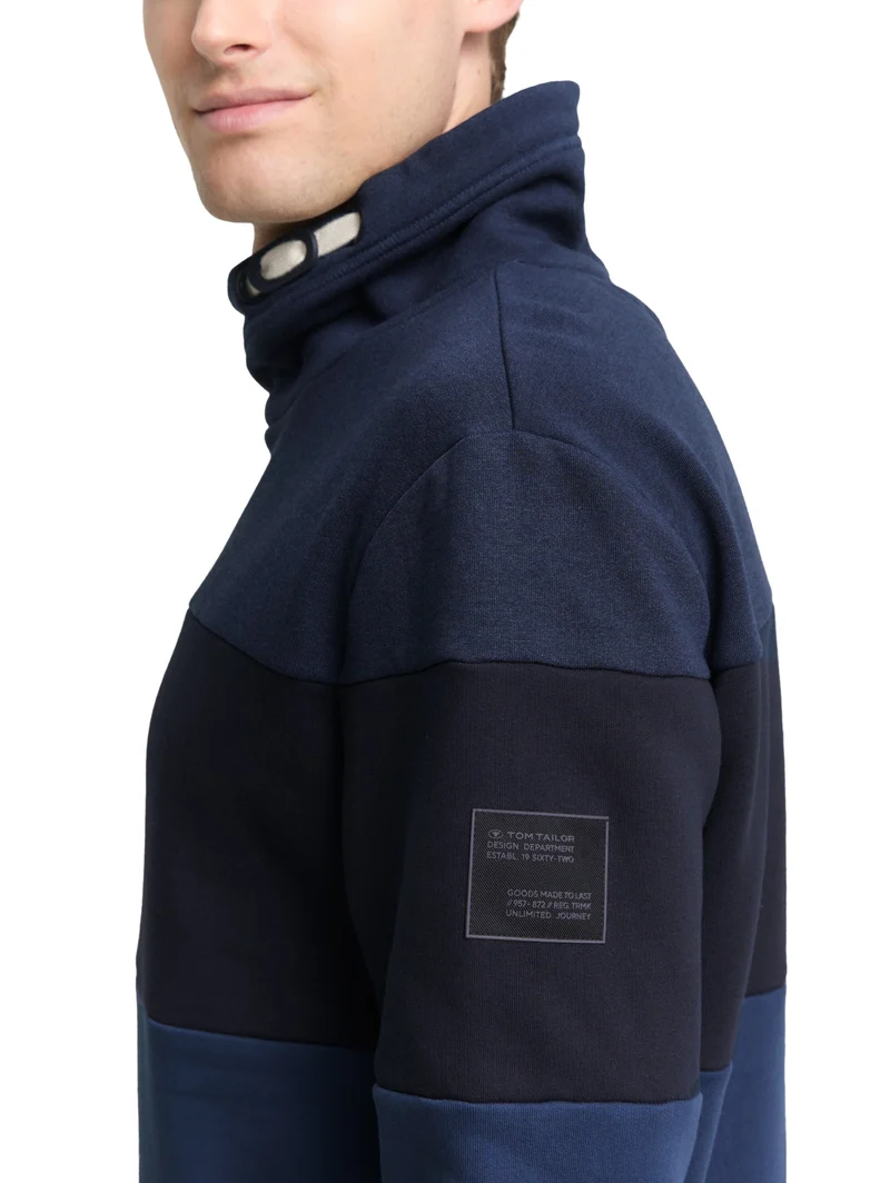 cutline snood, ocean blue