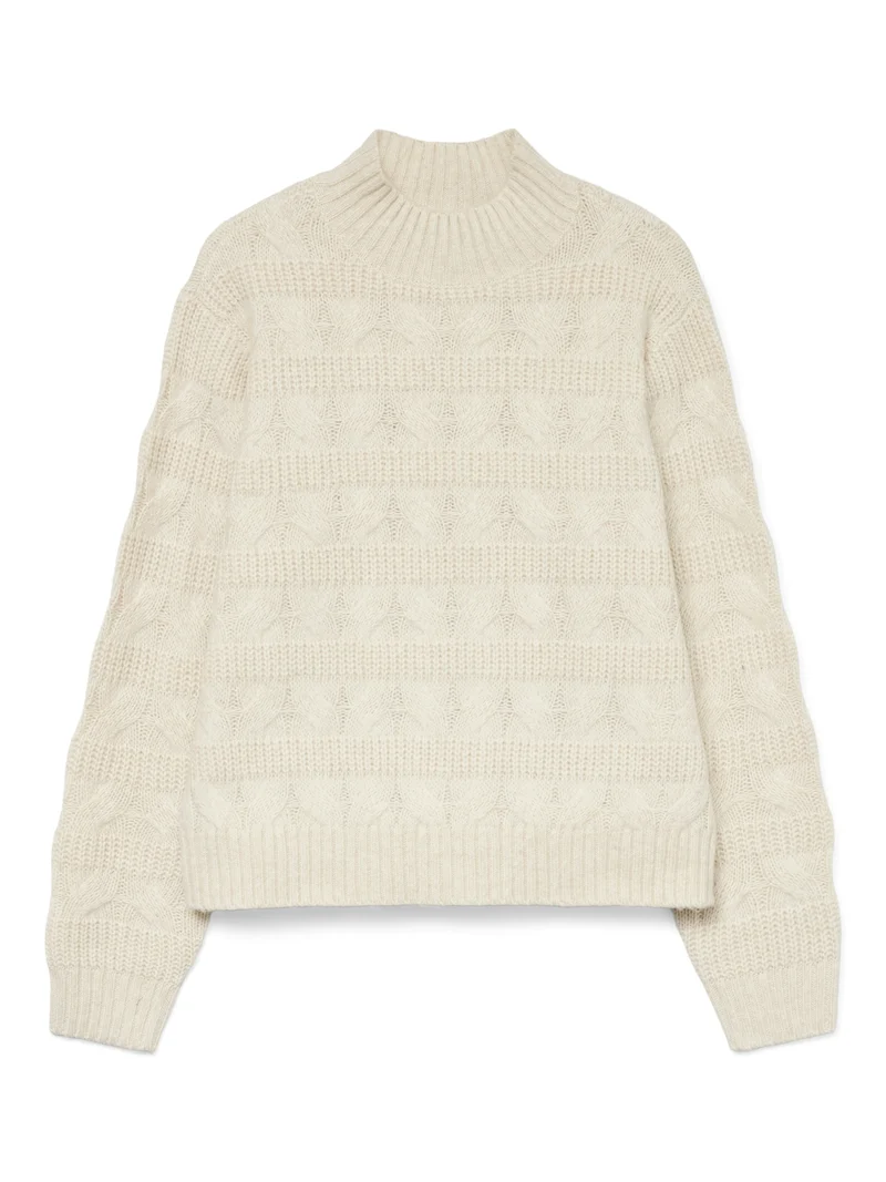 VMVIRGO LS HIGHNECK PULLOVER BF, Birch