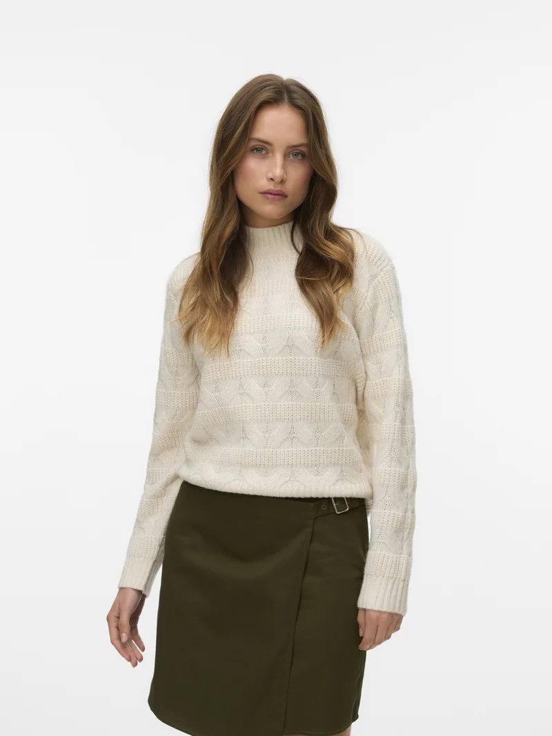 VMVIRGO LS HIGHNECK PULLOVER BF, Birch