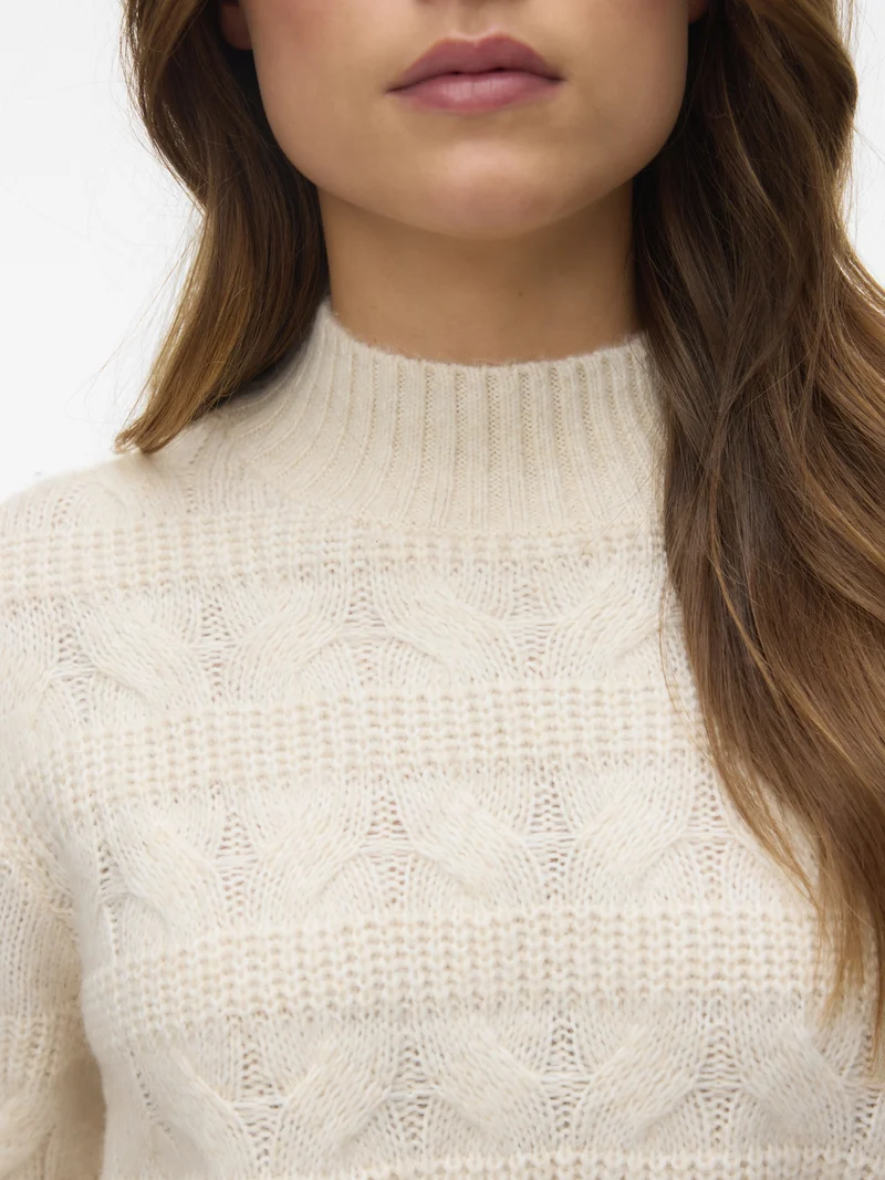 VMVIRGO LS HIGHNECK PULLOVER BF, Birch
